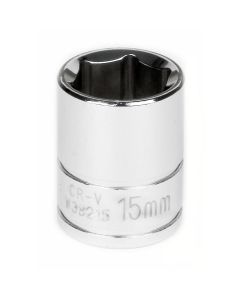 WLMW38215 image(0) - Wilmar Corp. / Performance Tool 3/8'' Dr 6pt Std. Socket 15mm