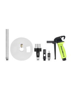 LEGAG1200FZKIT image(0) - Legacy Manufacturing Flexzilla X3 Blow Gun Kit, 6-Piece, ZillaGreen