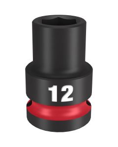 MLW49-66-6244 image(0) - SHOCKWAVE Impact Duty&trade; 1/2"Drive 12MM Standard 6 Point Socket