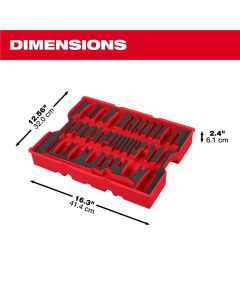 MLW48-22-0158 image(7) - Milwaukee Tool 17 Piece Screwdriver and Pry Bar Set with Tray for PACKOUT Drawers