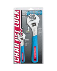 Channellock WS-2CB 2 Piece CODE BLUE Adjustable Wrench Set