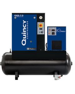 Quincy Compressors 7.5 HP 60 Gallon Rotary Screw Air Compressor with Dryer 230V 1PH - Model QGS7.5HPD1