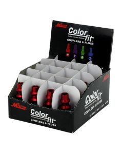 Milton Industries ColorFit Plugs, M-style Red, 1/4" FNPT