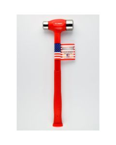 Trusty Cook Inc. 50 oz Flat-Flat Dead Blow Hammer - Model TC50BPF - Red