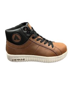 FSIAW6213-6.5M image(0) - AIRWALK DEUCE Mid SD10 - Women's Mid Top Shoe - SD10|CT|SR - Black/Brown/Dark Gray - Size: 6.5 - D - (Regular)