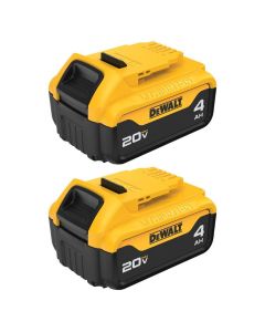 DWTDCB204-2 image(0) - DeWalt 20V MAX 4AH Battery - 2 Pack