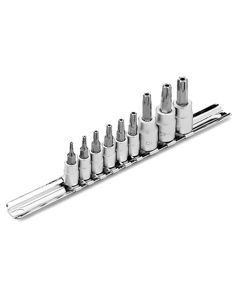 WLMW1385 image(0) - Wilmar Corp. / Performance Tool 9 Pc Tamper Proof Star Skt Set