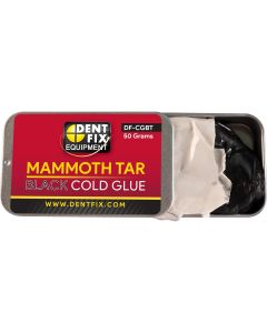 DENDF-CGBT image(0) - Dent Fix Mammoth Tar Black Cold Glue DF-CGBT is great for quickly and safely moving large areas of metal. Mammoth Tar Black Cold Glue adhesive is applied in normal room temperatures and is the one of the replacement cold glues includ