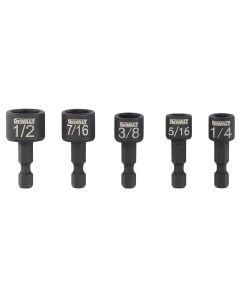 DWTDWAIND-5 image(1) - DEWALT - Nut Driver Set, Compact, 5-Piece (Dwaind5)