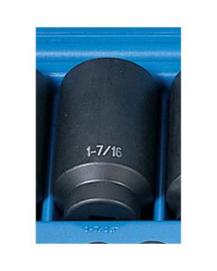 GRE2046D image(0) - Grey Pneumatic 1/2" Drive x 1-7/16" Deep Socket