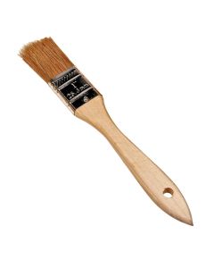 K Tool International Utility Brush 1 Inch Natural Bristles Wood Handle