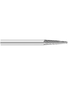 KNKKK14-SL-42 image(0) - KnKut KnKut SL-42 8&deg; Included Carbide Burr 1/8" x 1/2" x 1-1/2" OAL with 1/8" Shank