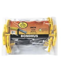 BND13338 image(0) - Bondhus Corp. 10pc Set Graduated T-Hnd