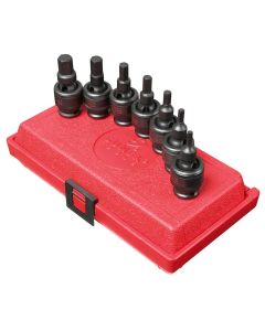 SUN3659 image(0) - SUNEX 7PC METRIC HEX UNI SOC SET