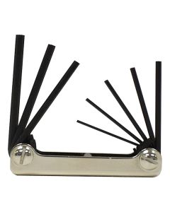 EKL20812 image(1) - Eklind Tool Company HEX KEY SET 8 PC FOLDING SAE 3/32-1/4IN.