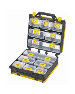ShopSol Storage Case 2- Sided 12 bins with Carry Strap