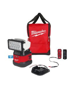 MLW2123-20 image(1) - Milwaukee Tool M18 Utility Remote Control Search Light w/ Portable Base