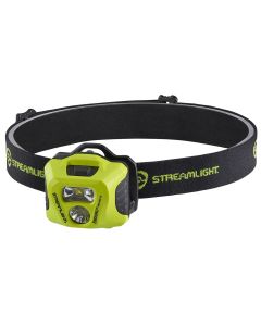 STL61424 image(0) - Streamlight Enduro Pro HAZ-LO - Includes (3) "AAA" Alkaline Batteries, Rubber Hard Hat Strap, Elastic Head Strap, 3M Dual Lock - Box - Yellow