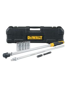 DWTDWMT82839 image(0) - DeWalt 1/2 in Drive Torque Wrench Tire Change Kit (8 pc)