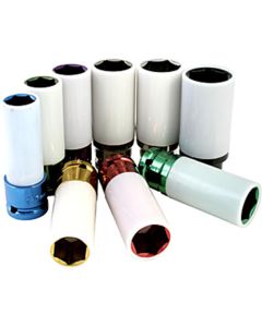 SUN284917 image(0) - SUNEX 17MM NO SCRATCH SOCKET BLUE