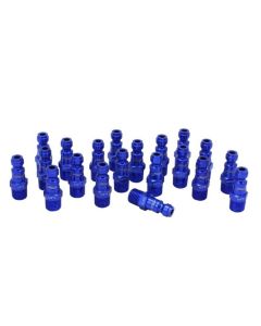 Milton Industries ColorFit Plugs, T-style Blue, 1/4" MNPT