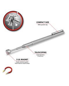WLMW3301 image(2) - Wilmar Corp. / Performance Tool Telescoping Magnetic Pickup Tool