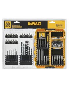 DWTDWAMF1280 image(0) - DeWalt 80-Piece Drilling and Driving Bit Set with TOUGHCASE +