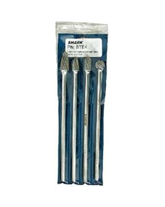 SRKBTE4 image(1) - Shark Industries 4 PC. LNG CARBIDE BURR SET