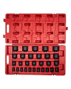 SUN4696 image(0) - SUNEX 3/4" Drive 29 Piece SAE Impact Socket Set