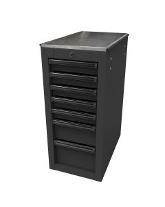 HOMBK08014070 image(0) - Homak Manufacturing RS PRO 14-1/2 in. 7-Drawer Side Cabinet, Black