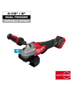 MLW3676-20 image(0) - Milwaukee Tool M18 FUEL 4 1/2 Inch - 6 Inch Dual Trigger Braking Grinder, Paddle Switch w/ ONE KEY