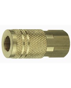 AMFCP20B-10 image(1) - Amflo 1/4" Coupler Plug with 1/4" Female thread I/M Industrial Brass- Pack of 10