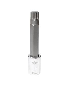 MAY16535 image(0) - Mayhew Mayhew 16 MM Triple Square Medium Insert Socket Bit, 1/2-Inch Drive