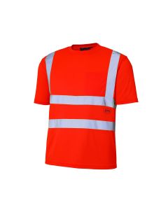 Pioneer Pioneer - Birdseye Safety T-Shirt - Hi-Viz Orange - Size Medium