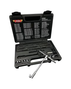 VIMFRBS89 image(0) - VIM Tools 89 Piece Master Bit Set with 1/4 Inch Flex Ratchet (Includes RFB400K)
