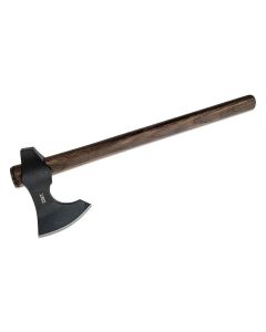 CRK2736 image(0) - CRKT (Columbia River Knife) Berserker 1055 Carbon Steel Manganese Phosphate Coating Axe w/Hammer Blade Axe Tennessee Hickory Handle - Black/Brown