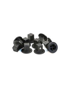 WIH91121 image(0) - Wiha Tools 3/8 Square Socket Pegs for Wiha Socket Rails 10 Pack (Sliding Rail Socket Organizer Sold Separately)
