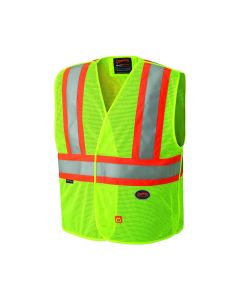 SRWV2510860U-23XL image(0) - Pioneer Flame Resistant Hi-Viz Vest  - Color:  Hi-Viz Yellow/Green  - Size: 2/3XL