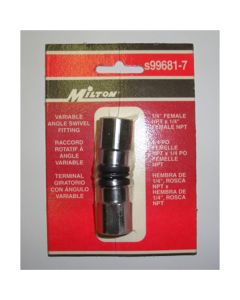 MILS99681-7 image(0) - Milton Industries Variable Angle Swivel 1/4" FNPT x 1/4" FNPT
