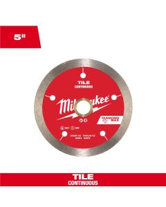 Milwaukee Tool 5 inch DIAMOND MAX Continuous Tile Diamond Blade