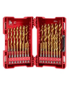 MLW48-89-4814 image(0) - Milwaukee Tool 6mm Metric Titanium SHOCKWAVE Red Helix Bit