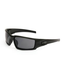 UVXS2941HS image(0) - Uvex Hypershock Safety Glasses, Black Frame with Gray Lens, HydroShield Anti-Fog Coating - S2941HS