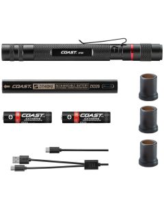 COS20818 image(0) - COAST HP3R 500 Lumen  Rechargeable Penlight with Twist Focus - Black