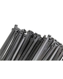 KTI78145 image(2) - K Tool International Cable Zip Tie 14 in. Black 100/Pack 120 lb. Tensile