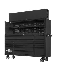 Extreme Tools DX 72" Hutch & 17 Drawer Roller Cabinet Combo, Matte