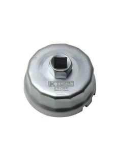 KTI73631 image(0) - K Tool International Cap Oil Filter Wrench for Toyota 64.5mm - P14 1/2 Inch Drive 21mm