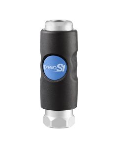 PRVISI111204EB image(0) - Prevost 3/4 Inch Female NPT PrevoS1 ISI 11 Industrial 1/2 Inch Compositel Body Quick Safety Coupler for Compressed Air