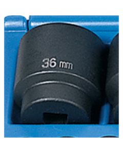 GRE2036M image(0) - Grey Pneumatic 1/2" Drive x 36mm Standard     Socket