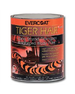 FIB1190 image(0) - Fibre glass Evercoat TIGER HAIR 101190 Long Strand Fiber Reinforced Filler, 1 gal Can, Paste, Long Strand