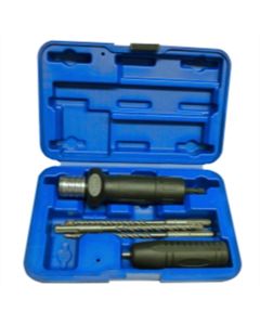 VIMHDA1 image(0) - VIM Tools Ha mmer Drill Adapter, 4 Carbide Tipped Ha mmer Drills, 3/16, 1/4, 3/8, & 1/2